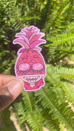 Pinapple Head sticker